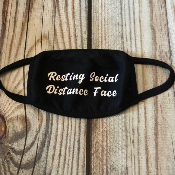 Resting Social Distance Face Face Mask - Picture 1 of 3